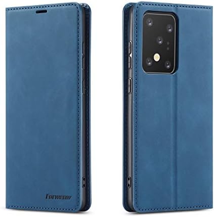 EYZUTAK Premium PU Leather Flip Folio Case for Samsung Galaxy S20 fe 5G, Protective Case with Kickstand Card Slot Magnetic Closure Shockproof Wallet Cover - Red