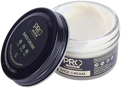 Shoe Cream Polish - 45 ML | Natural Waxes Formula for Leather Shoes | Enriched with Carnauba & Bees Wax | Long-Lasting Shine | Leather Shoe Cream Polish