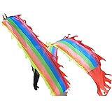 【Juego imaginativo】 Disfrute de la corriente que fluye mientras gira sobre su cabeza, como un gimnasta para agitar la cinta flotante para obtener un efecto de tornado increíble, o simule una montaña rusa desde el lado de su hijo. (Se recomienda jugar en un lugar abierto).
