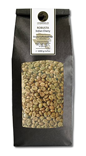 Rohkaffee - Grüner Kaffee Robusta Indian Cherry (grüne Kaffeebohnen 1000g) Cover