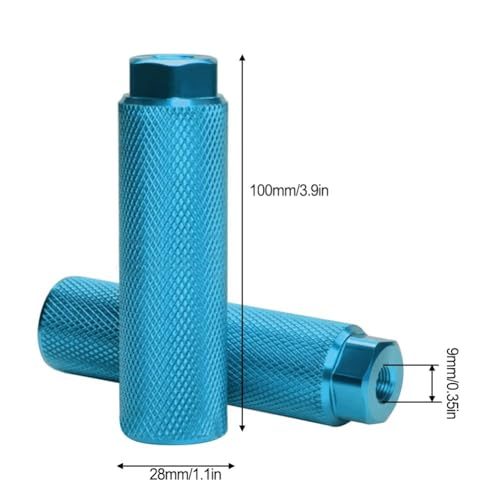 2 Pcs Bike Pegs Aluminum Alloy Anti-Skid Lead Foot Bicycle Pegs BMX Pegs for Mountain Bike Cycling Rear Stunt Fit 3/8 inch Axles Bike Accessories Bmx Bike