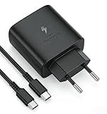 Chargeur Sam-Sung Charge Rapide：Chargeur USB C 45W prend en charge le protocole de charge USB C PD/PPS. Rechargez vos appareils en un temps record avec ce chargeur rapide USB C Samsung de 45 W, qui offre une vitesse de charge jusqu'à 75 % supérieure à celle des chargeurs standard