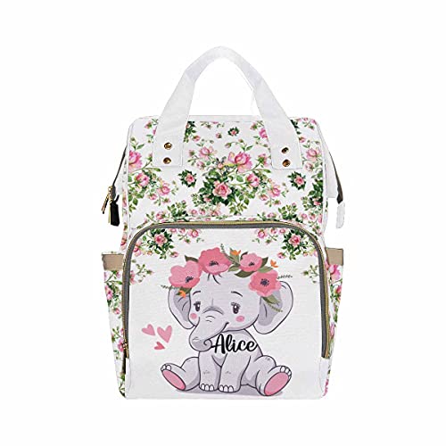 floral diaper backpack