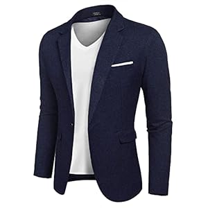 Coofandy Men’s Casual Sports Jacket, Lightweight, Single Button