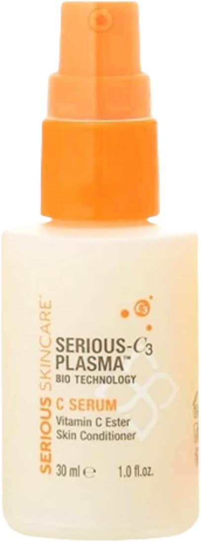 Serious Skincare - C Serum - Vitamin C Ester Skin Conditioner - Anti-Aging - Hydrating - Softer, Radiant Skin - C3 Plasma Hydrolyzed Collagen - For Fine Lines & Wrinkles - 1 oz.