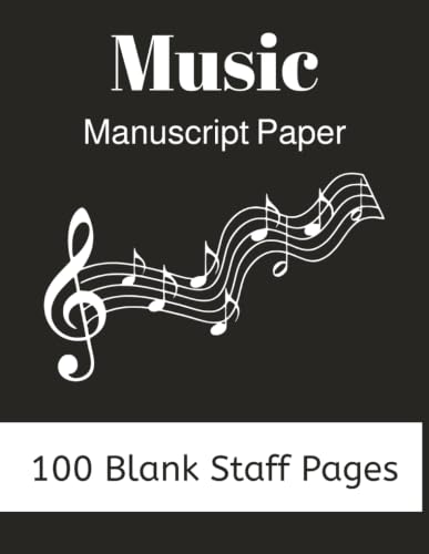 Music Manuscript Paper: Blank Sheet Music Notebook | Staff Paper Notebook | Staff Manuscript Pad | 100 Pages | 8.5 x 11 Inches image 2