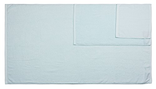 Everplush Diamond Jacquard 6 Piece Bath Towel Set, Spearmint #TOP2