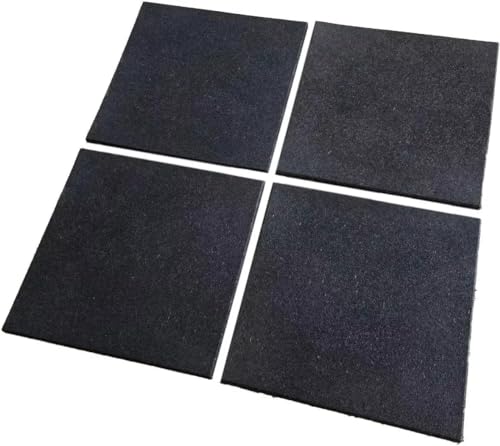Piso Emborrachado Academia Crossfit - Kit 4 Placas 50x50cm x15mm 1M²