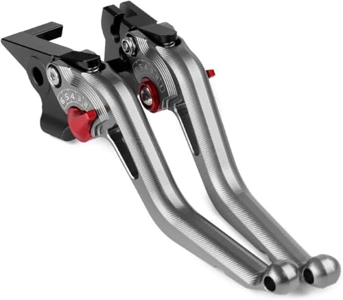 Manetas de freno de motocicleta ajustables y embrague Kawasaki ER6N ER-6N ER-6F 2007 2008 titanio