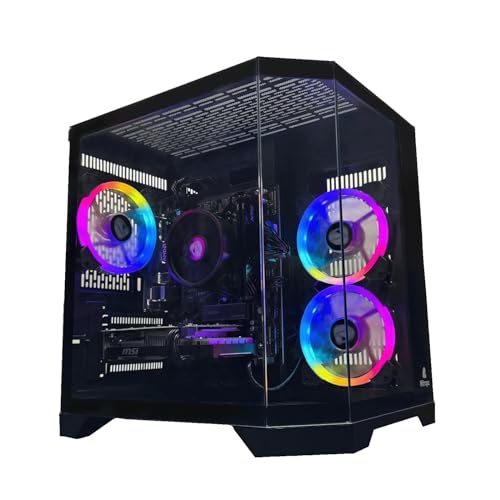 NitroPC - PC Gaming Avanzado Silver (AMD Ryzen 5 5500 3.6 GHz, RTX 3050 6GB, RAM 16GB, M.2 1TB, Windows 11 Pro, WiFi) Ordenador de sobremesa, PC Gamer (Negro) Nueva versión