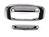 eLoveQ for 99-06 Chevy Silverado/07 Classic/99-06 GMC Sierra/07 Sierra Classic Chrome Tailgate Handle Cover W/O Keyhole