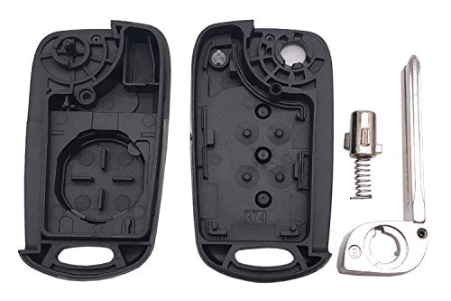 2 Pcs Flip Folding Keyless Entry Replacement Key Fob Cover Fit For 2010-2013 Kia Soul 2012-2014 Kia Rio Sportage Key Fob Case Shell #TOP4