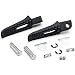Krator Black Rear Foot Rest Pegs for Suzuki GSXR 600 750 1000 GSXS1000 GSXS750 SV650 Gladius SFV650 Black Motorcycle Foot Pegs Footrests Left & Right