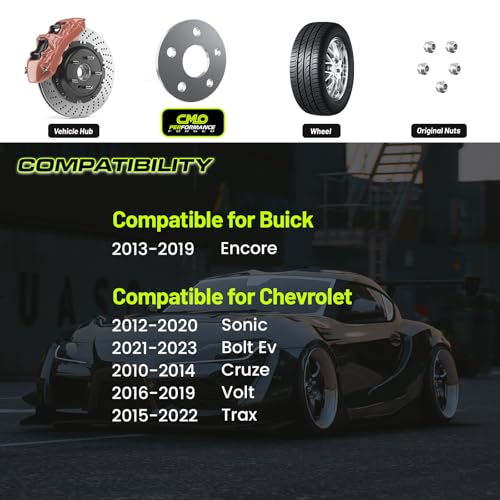 Image of Customadeonly CMO 5mm (3 /16 inch) 5x105 Wheel Spacers 56.5mm 2PCS Hubcentric