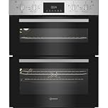 Indesit DUI 10D IX Built Under Electric Fan Double Oven - Stainless Steel
