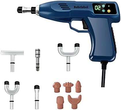 Rebrisbol Electric Chiropractic Massager 1100N, 13 Levels Force Spine Correction Massage, 10pcs Multifuction Massage Heads for Adjusting Chiropractic, Soothing Bones, Massage Acupuncture Points