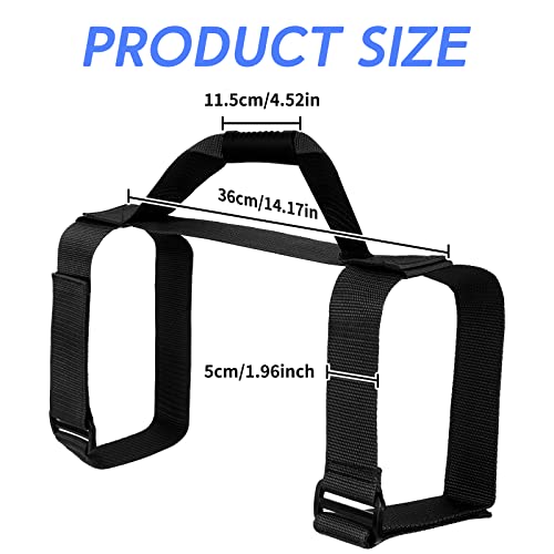 Dawitrly Dive Tank Carrier, Heavy Duty Webbing Scuba Air Tank Band Adjustable Cylinder Holder Carrying Strap With Comfort Handle Black #TOP4