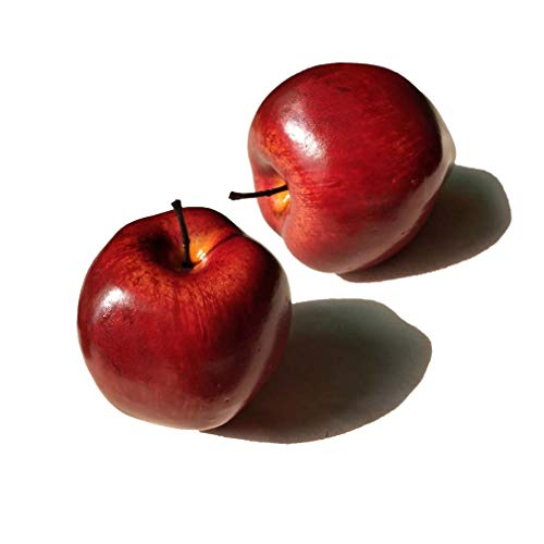 Image of Ulalaza 5Pcs Fake Apple Artificial Fruits Model Lifelike Red Apples Home House Kitchen Party Decoration Desk Ornament