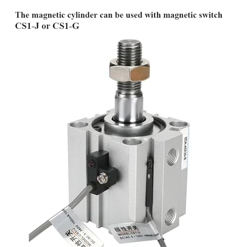 Cylindre pneumatique mince SDA 12mm course 10mm à filetage mâle - 5