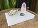 Om Zone Selenite Charging Plate for Cleansing Crystals & Healing Stones, Meditation, Reiki, Protection Crystals, Spiritual Gift (1, 6