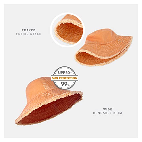 CHOK.LIDS Frayed Washed Cotton Bucket Hat #TOP25