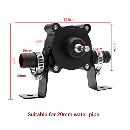QKFON Mini Elektrische Bohrpumpe, selbstansaugend Hand elektrische Bohrmaschine Wasserpumpe Mikro Selbstansaugende Pumpe Diesel Öl Flüssigkeit Wasser Hand-Transferpumpe