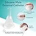 Silicone Male External Catheter, Self-Adhesive, Kink Resistant, Catheter, Urinary Incontinence Bag (29mm)