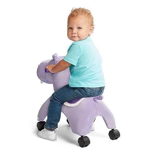 Radio Flyer Holly the Rolling Hippo Ride On, Ages 1-3, EZ-Glide 360-degree Wheels, Easy Grip Handles, Soft Plush Face, Ideal for Active and Imaginative Play, Toddler Ride On Toys by Radio Flyer - Image 7