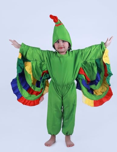 Image of BookMyCostume Parrot Bird Kids Fancy Dress Costume 2-3 years