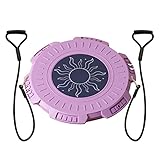 QTANZIQI Versión de Entrenamiento de Equilibrio Tabla de Equilibrio de Yoga Oscilación Fitness Rotación Masaje Ejercitador Redondo Estabilidad Tabla de torsión de Cintura (Rosa)