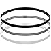 Chstarina 3 Pièces Bandeaux de Sport Élastique Antidérapant Headband Bandeaux de Cheveux Anti Transpiration pour Homme Femme Bandes de tête pour Course Yoga Jogging Gym (Noir Blanc Gris)