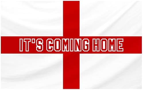 YP Home It's Coming Home England Flag With Eyelets. English Flag Qatar World Cup Football 2022.This is England Flags. It s Coming Home England Flag. Large England Flag UK Flag Union Flag (120x75cm)
