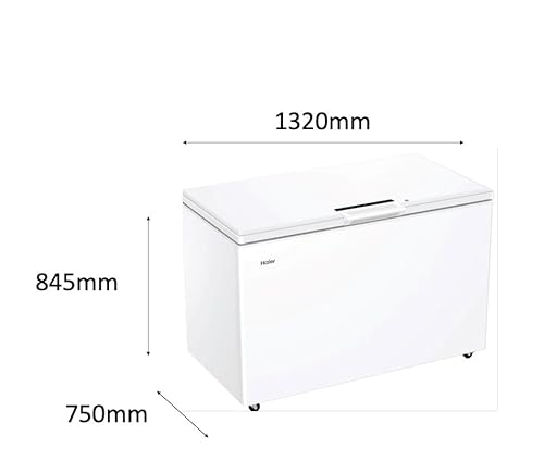 Congélateur coffre - HAIER - HCE420E - Classe E - 89,5 x 132,x 75cm - 418 L - Blanc