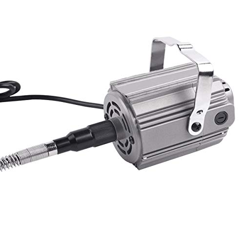 Miniatura 7 de Seababyhouse 1 4hp Amoladora Eléctrica Multiherramienta Herramienta Rotativa Eje Flexible Que Cuelga La Amoladora Carver Kit, Control De Pedal,780w Fuerte Potencia, Eje Flexible De Metal, 23000 Rpm