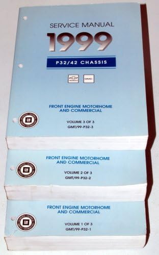 1999 Chevrolet, GMC P32 P42 Chassis Service Manuals (Front Engine Motorhome and Commercial, 3 Volume Set)