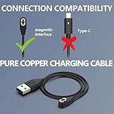 hafiuege Magnetic Charging Cable Compatible with Aftershokz Aeropex AS800, Shokz OpenRun Pro S810/ Mini, Shokz OpenComm ASC100SG, Bone Conduction Wireless Bluetooth Headphones Charger Cord - Image 3