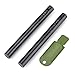 FOSTAR 2PCS Upgrade Ferro Rod Flint Fire Starter, 1/2 Inch X 5 Inch Thick Fire Steel Rod with a Scraper Drilled A Lanyard Hole Perfect for Camping, Hiking, Survival Kit
