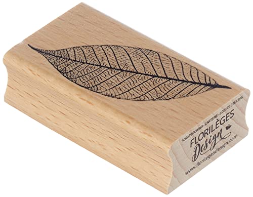 Florilèges Diseño FD214045 - Sello para Scrapbooking, fantasía: Hoja, 7 x 4 x 2,5 cm, Color: Amarillento Cover