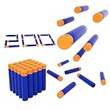 BOROLA 200Pcs Hollow Out Soft Foam Refill Waffle Darts Compatible for Nerf Elite Series Blasters(Blue)