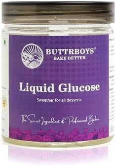ButtrBoys Liquid Glucose Concentrated Sweetener for Ice Creams Desserts Baking and Confectionery Use Improves Smooth Texture Moisture Retention and Stability for Professional Recipes 500g