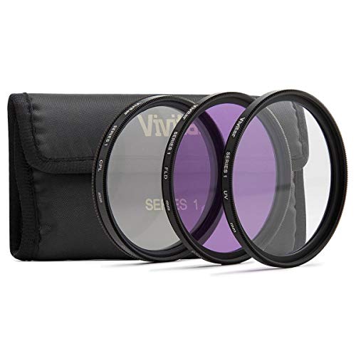 vivitar uv filter kit - Vivitar 40.5mm 3-Piece Multi Coated Filter Kit UV+CPL+FLD