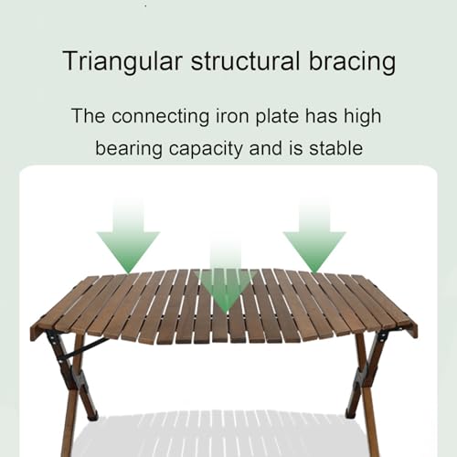 Mesa octogonal de camping estable y fácil de transportar 5