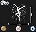 WSQ Fire Dancer Vinyl Premium Quality White for Car Bumper Truck Van SUV Window Wall Boat Cup Tumblers Laptop or Any Smooth Surface Size 7 Inches
