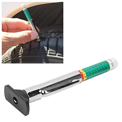 Acouto Tire Tread Depth Gauge 0‑25mm Car Tire Tread Depth Gauge Tester Portable Car Tyre Measuring Tool Universal(Two-Color) -  Acoutofe8akx5zgd242-12