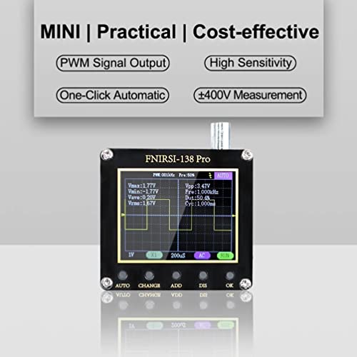 138 Pro Mini Handheld Digital Oscilloscope 2.4" Lcd Screen With Pwm #TOP5