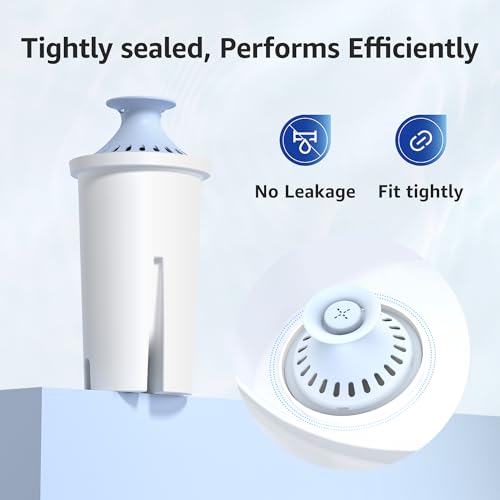 Image of Overbest Alkaline Water Filter Replacement for Brita Filter, 3 Pack
