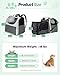 Petcozife Erweiterbar Katzenrucksack Hunderucksack, Katzentasche Faltbare, Haustier Rucksack für Große Katzen & Kleine Hunde bis 8 kg, Cat Backpack für Transport/Reisen/Camping