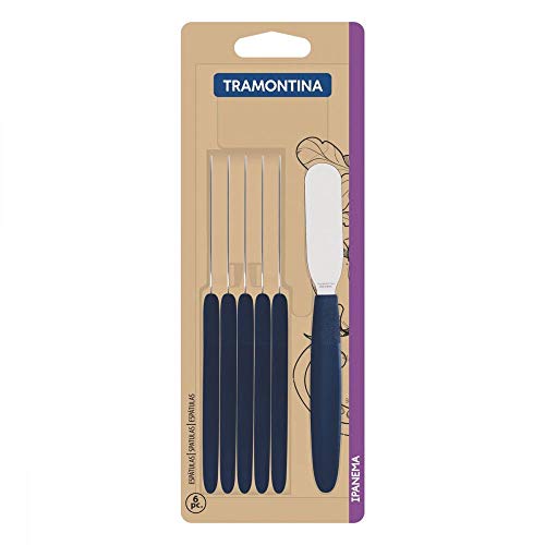 Conjunto de Espátulas para Manteiga Tramontina Ipanema com Lâminas em Aço Inox e Cabos de Polipropil