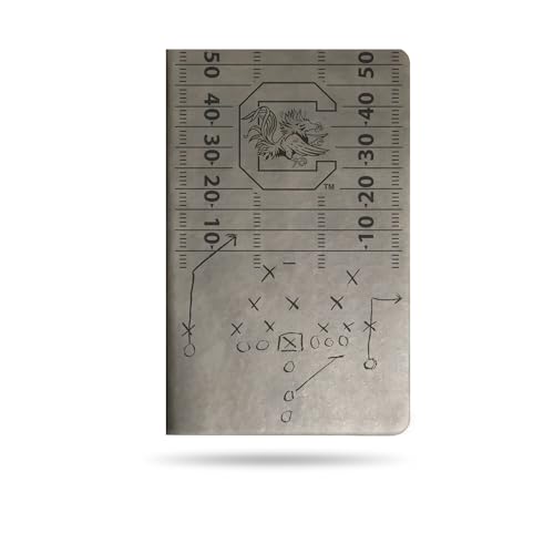 Rico Industries NCAA South Carolina Gamecocks Gray Laser Engraved Small Notepad Jounral/Notepad 8.25