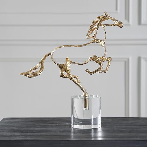 Escultura Uttermost 18146 Gallop 14.75 x 14 x 4 in miniatura 4